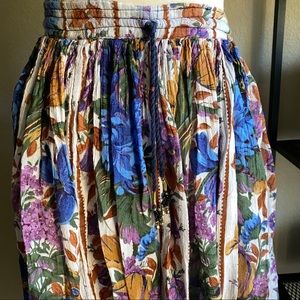 Floral maxi skirt